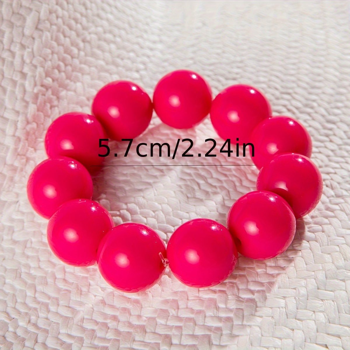 Boho Resin Beaded Bracelet for Everyday Wear & Parties